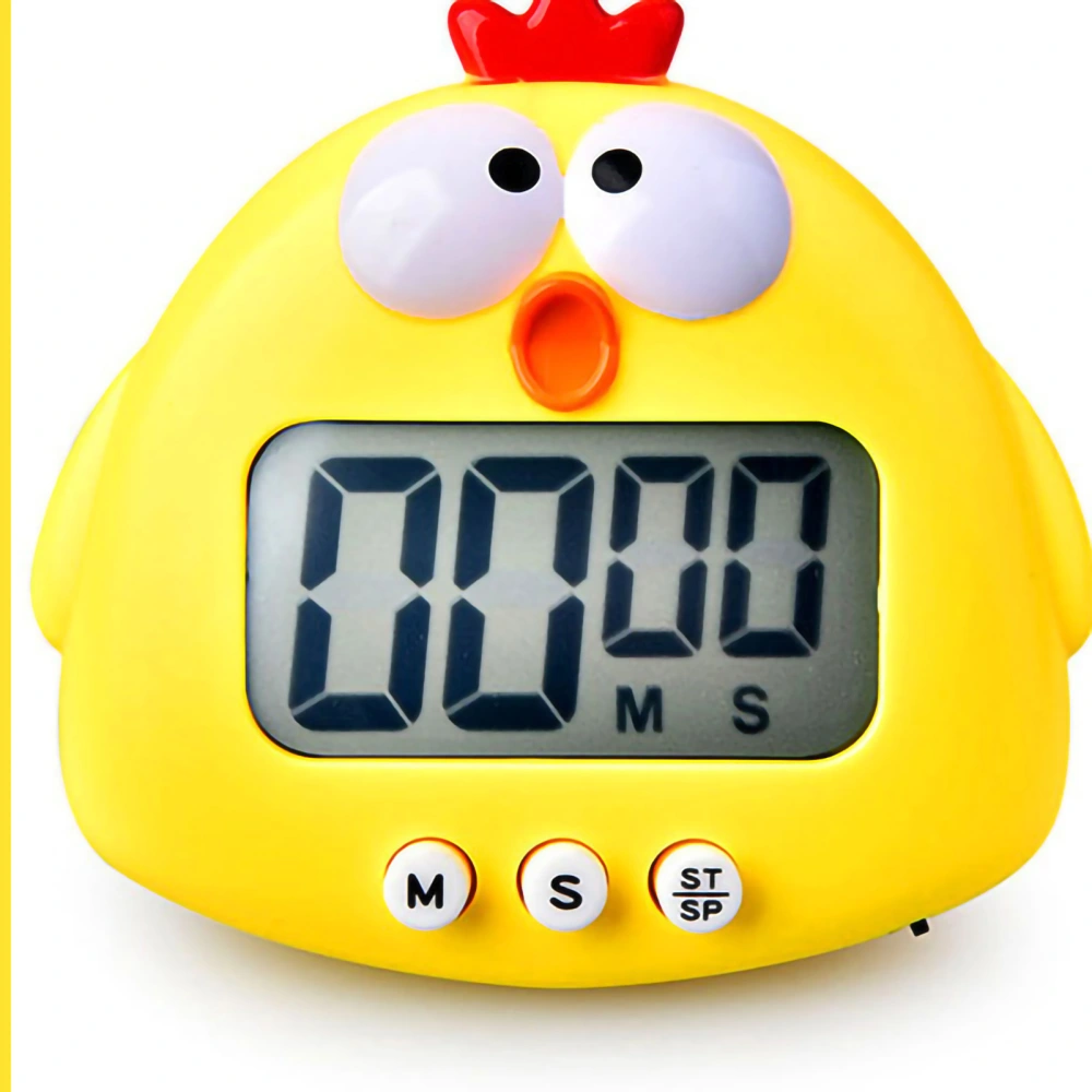 Animal Timer Student Magnetic Digital Digital 100 Minutes Timing Countdown Timer With Battery for Kitchen Cute Chick