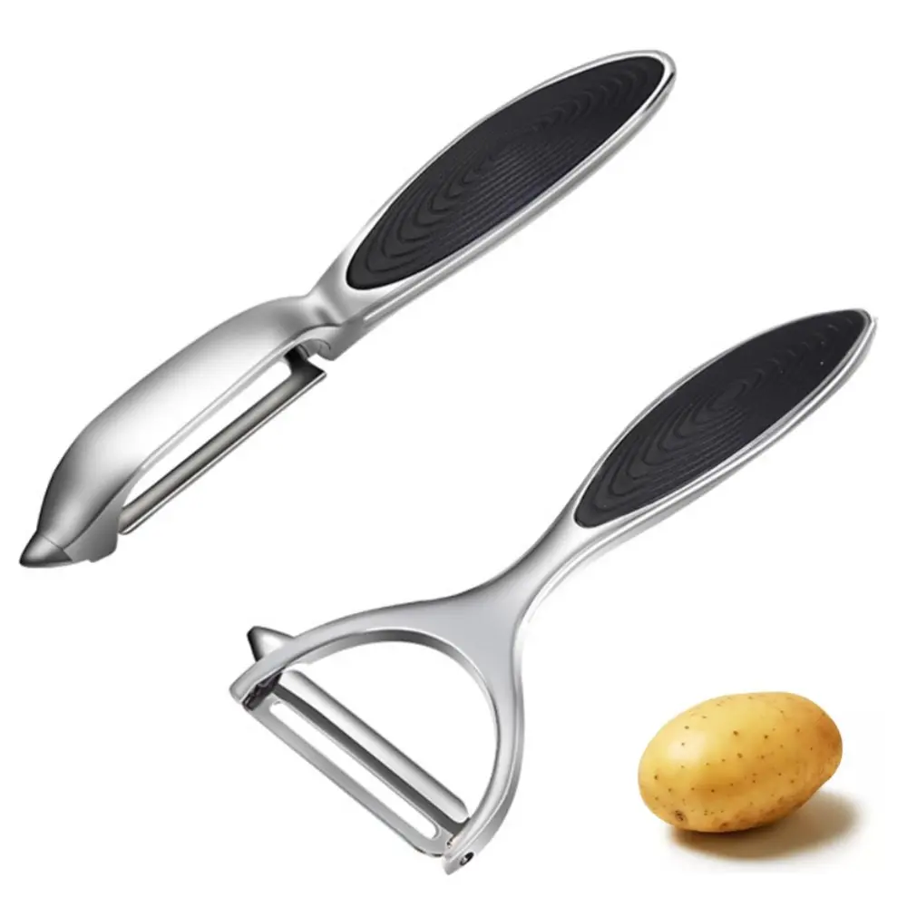 2Pcs Fruit Vegetable Peeler Zinc Alloy Potato Peeler Cucumber Carrot Peeler Kitchen Gadgets