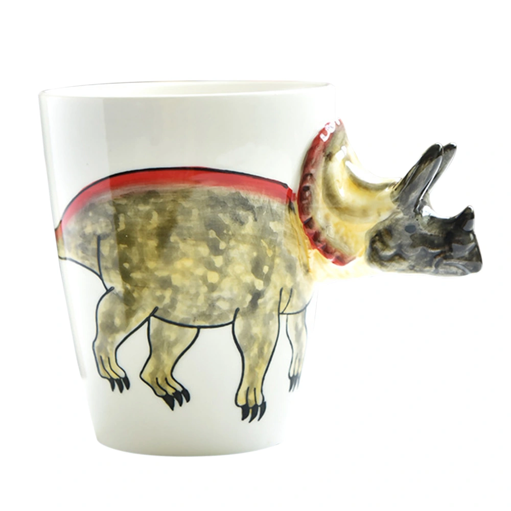 400ml Dinosaur Shaped Mug Cute Animal Ceramic Mug Office Mug Breakfast Mug