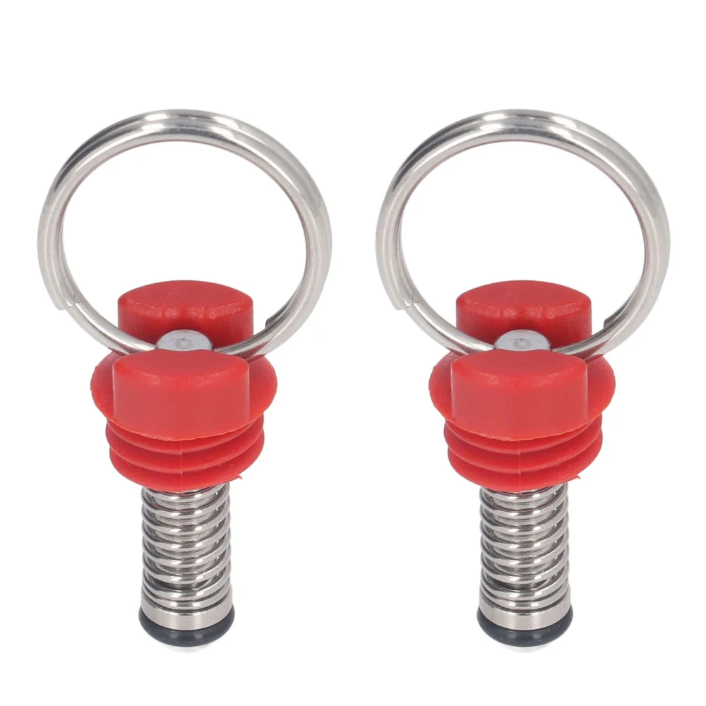 2Pcs Keg Pressure Relief Valve Ball Lock Lid Cornelius Style Accessory Set Kit for Safety Red