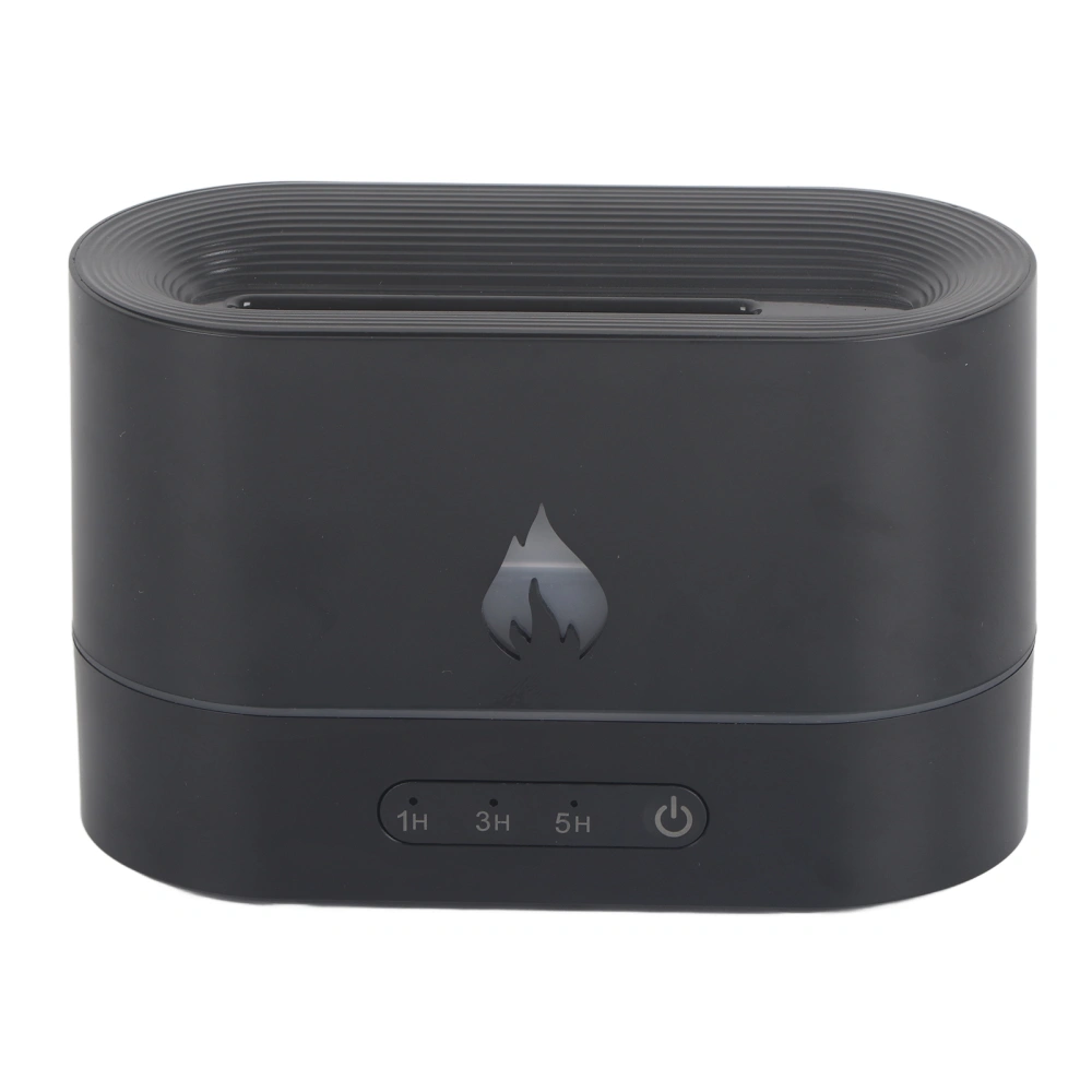 Flame Aroma Diffuser Home USB Ultrasonic Atomizing Humidifier Flame Essential Oil Diffuser Black