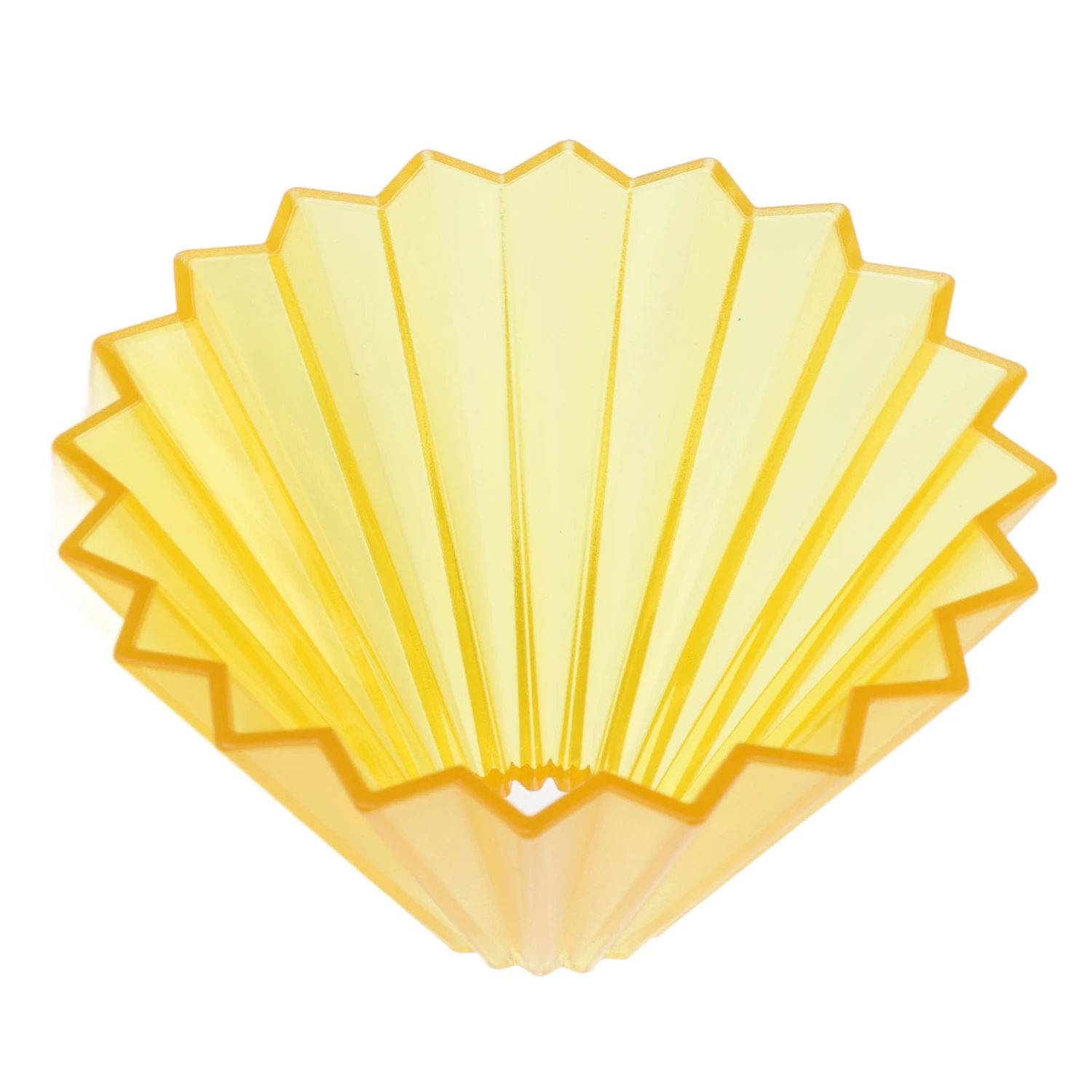 Coffee Filter Cup Resin Conical Reusable Hand Brewed Coffee Dripper Strainer for Kitchen Yellow