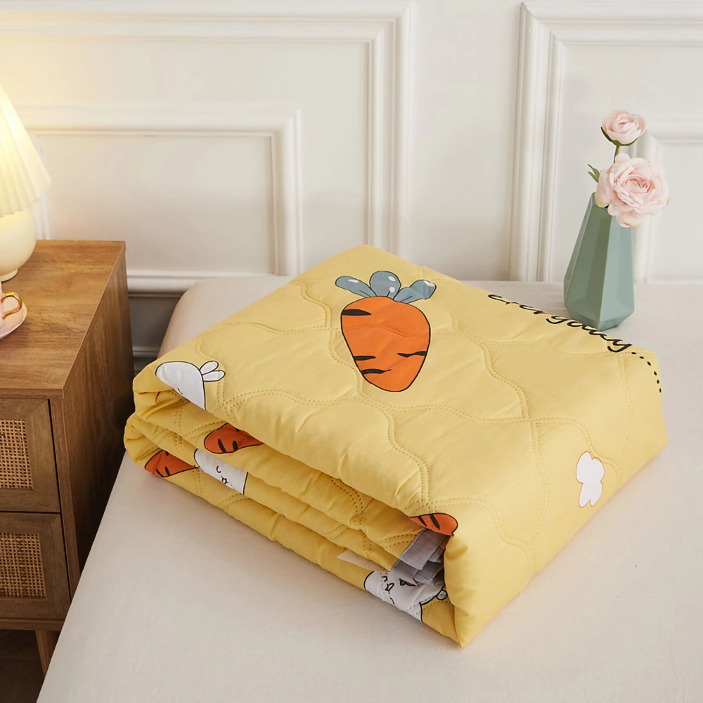 Summer Air Conditioner Quilt Machine Washable Soft Breathable Portable Air Conditioner Blanket Summer Comforter Happy Radish 150x200cm