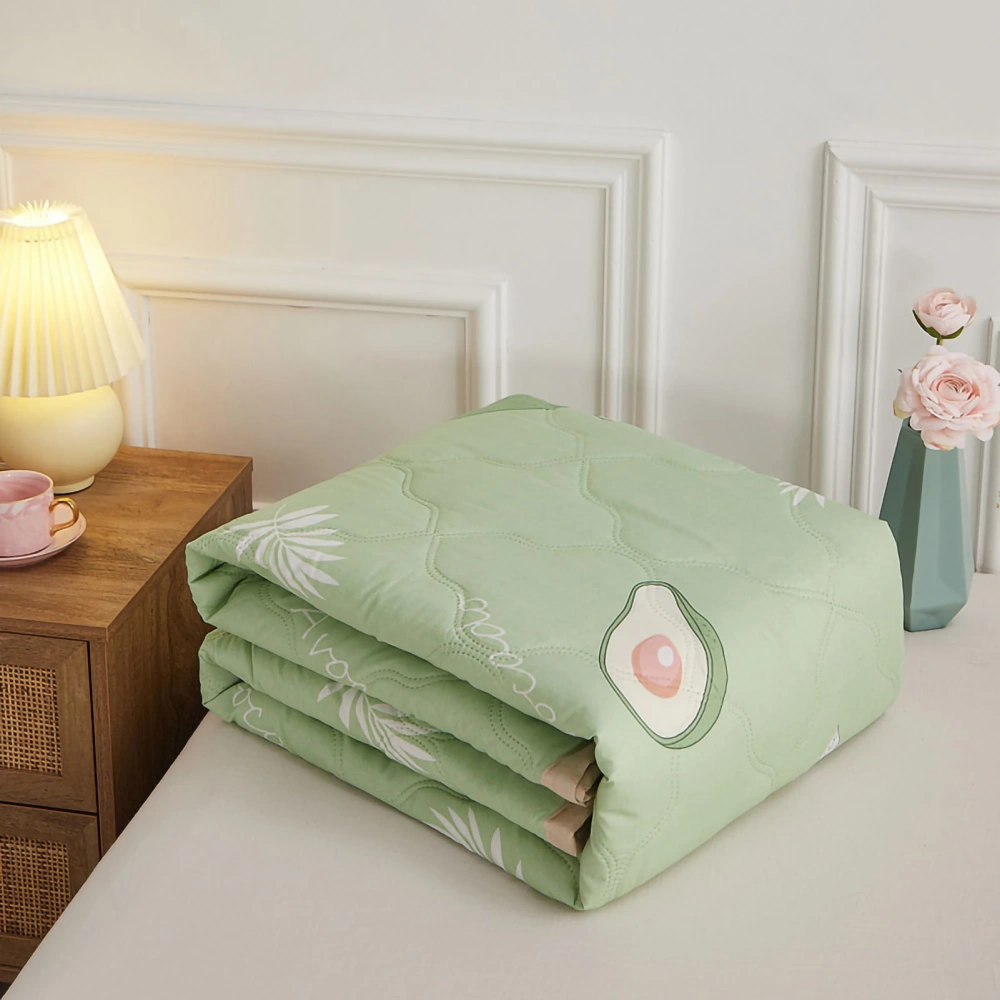 Summer Air Conditioner Quilt Machine Washable Soft Breathable Portable Air Conditioner Blanket Summer Comforter avocado 180x200cm