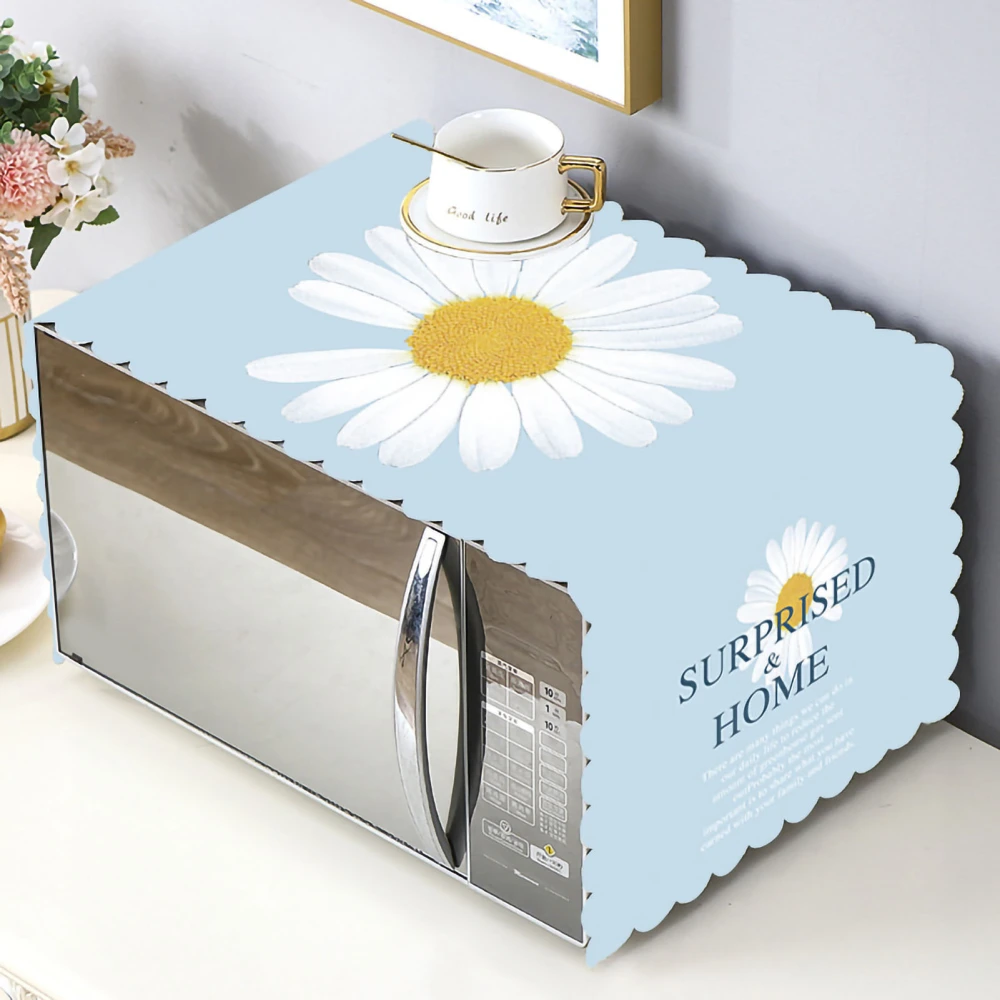 Microwave Cover Cloth Oven Cute Dust Proof Shiled Universal Oil Proof Nordic Style Simple Parts Daisy 35x100cm