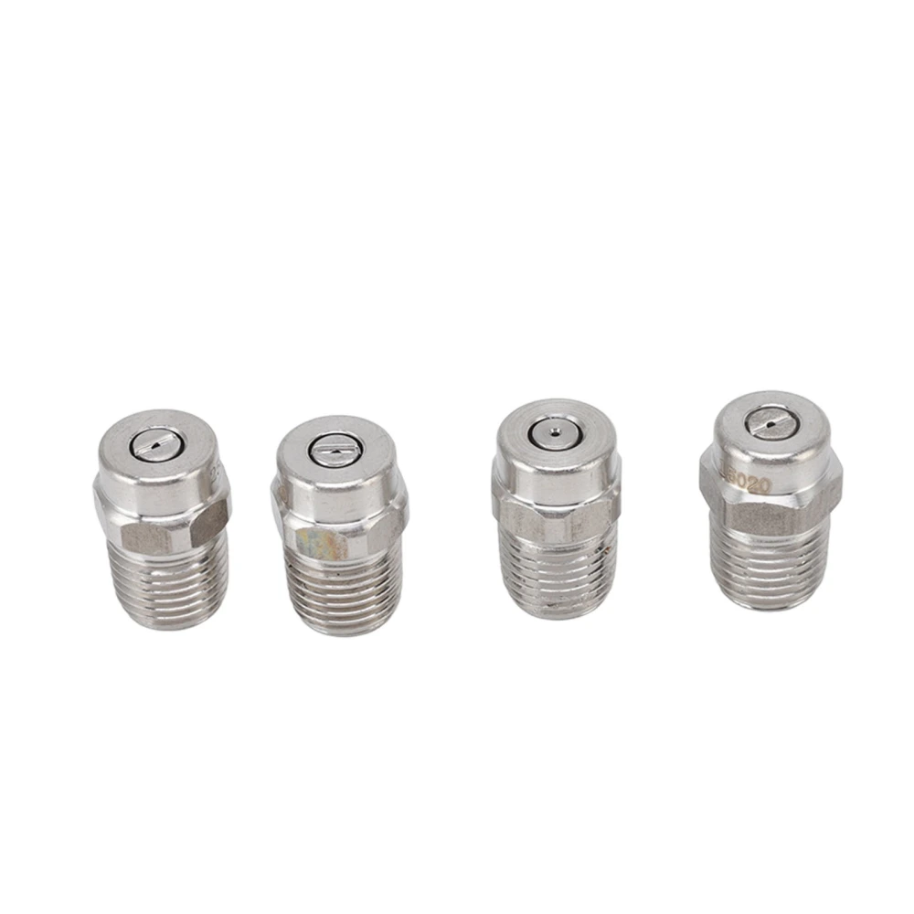 4Pcs Threaded Nozzles 22mm 304 Stainless Steel G1/4 External Thread Pressure Washer Accessories 0.874mm/0.03in Hole Diameter