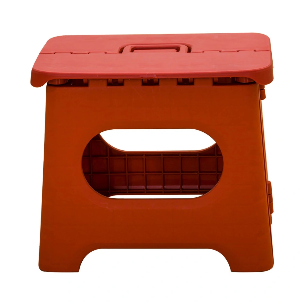 Folding Step Stool Portable Strong Space Saving Plastic Footstool for Adults and Kids Vintage Red