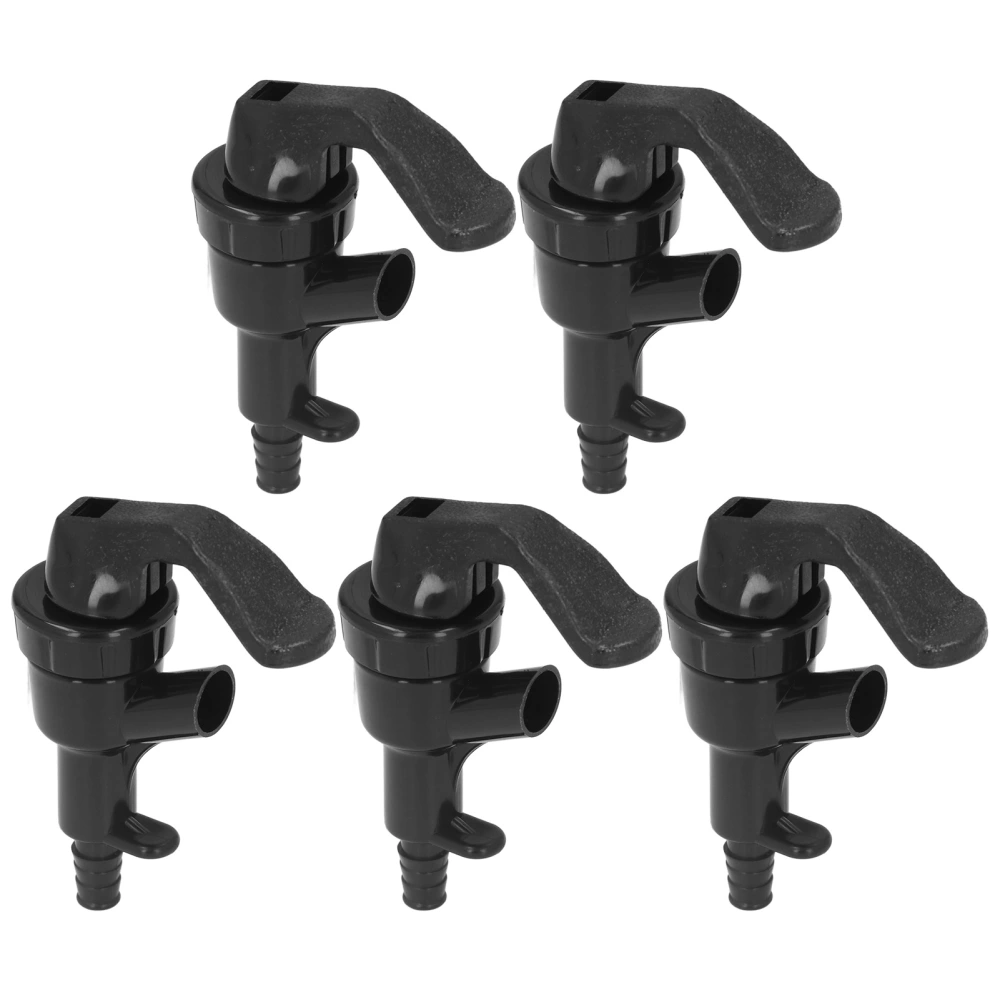 5Pcs Beer Tap Brewing Barrel Faucet ABS 20PSI 1/4in Bard Connector 3/16in Outlet Set Kit