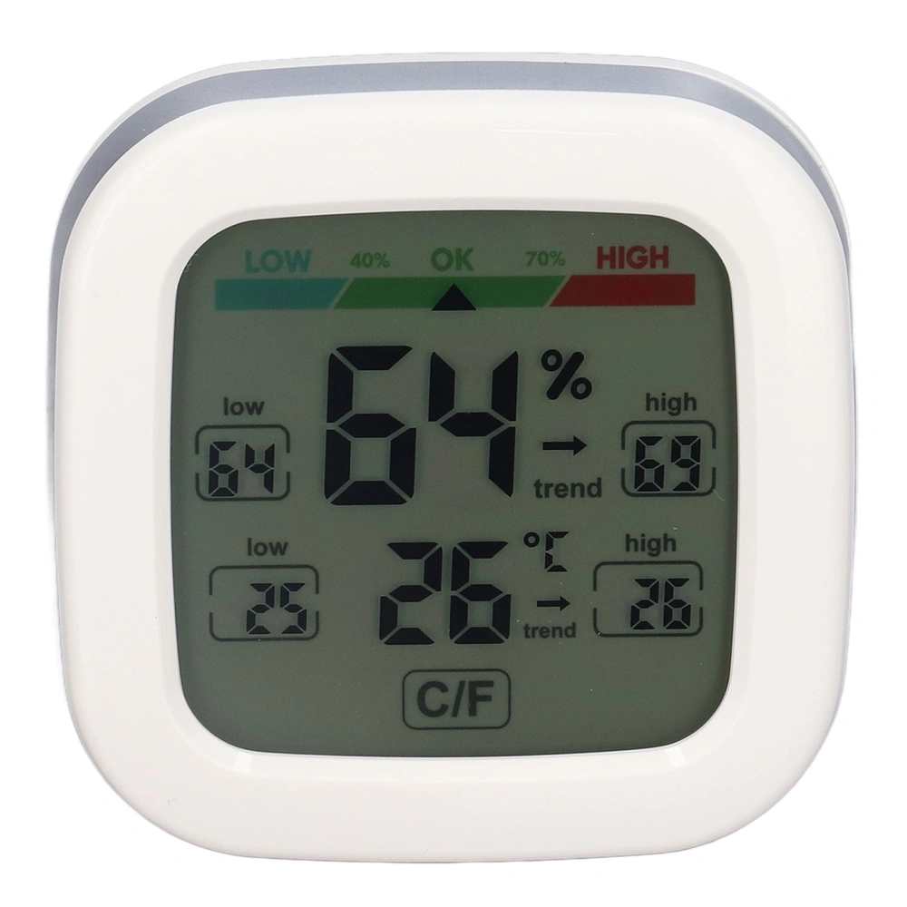 Room Thermometer Color Screen Highest Lowest Humidity Display High Accuracy Humidity Sensor for Bedroom Office Kitchen