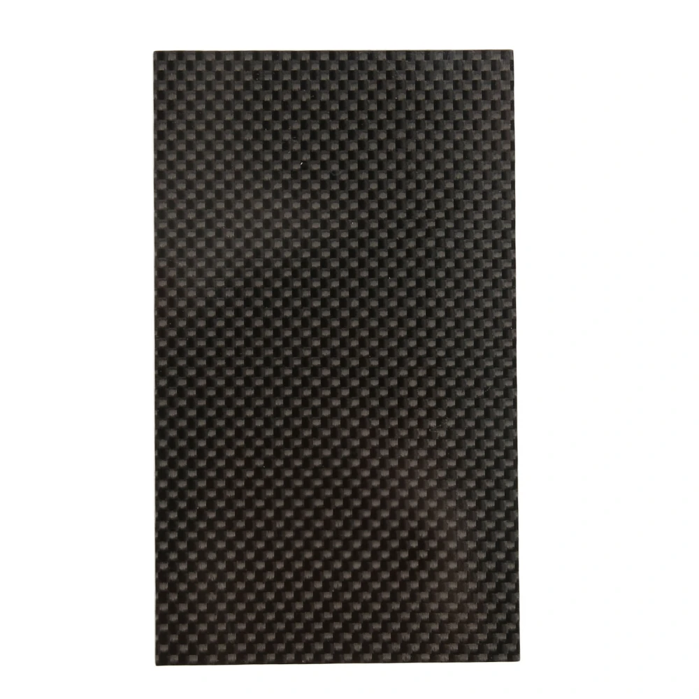 Carbon Fiber Plate Hardness Corrosion Resistance Glossy Surface Carbon Fiber Sheet Twill for Model 75x125x0.5mm/3x4.9x0.02in