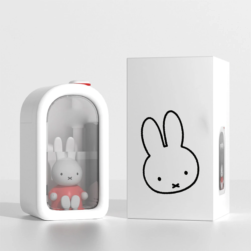 Small Humidifier Rabbit Doll Cool Mist Humidifier for Baby Household Silent Humidifier for Bedroom Office White