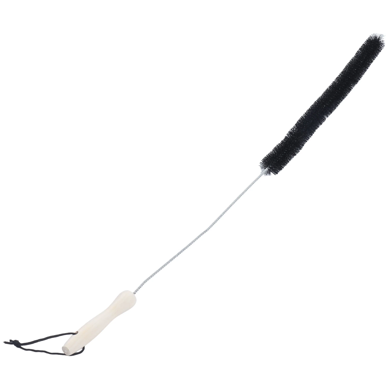 Stainless Steel Dryer Vent Cleaner Brush Multifunctional Bendable Pipe Cleaning Brush with Wood Handle for Home