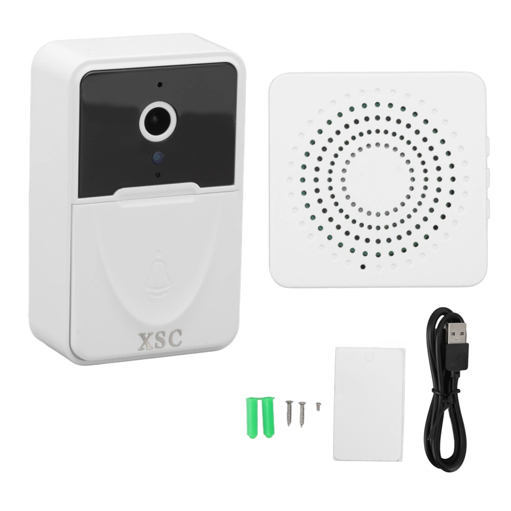 Wireless Doorbell Camera ABS 1000mah WiFi Smart Video Voice Monitoring Remote Control Doorbell with Ding Dong for Home