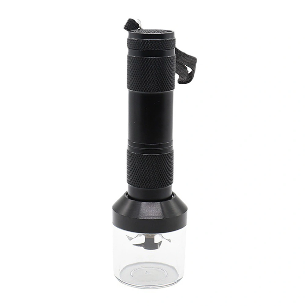 Electric Metal Grinder Flashlight Shaped Aluminum Alloy Herb Grinder Crusher Portable Electric Smart Grinder