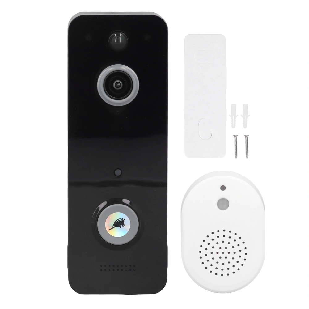 Video Doorbell Wireless HD ABS Two Way Call Household Visual Motion Detection Alarm Intelligent Long Distance Doorbell