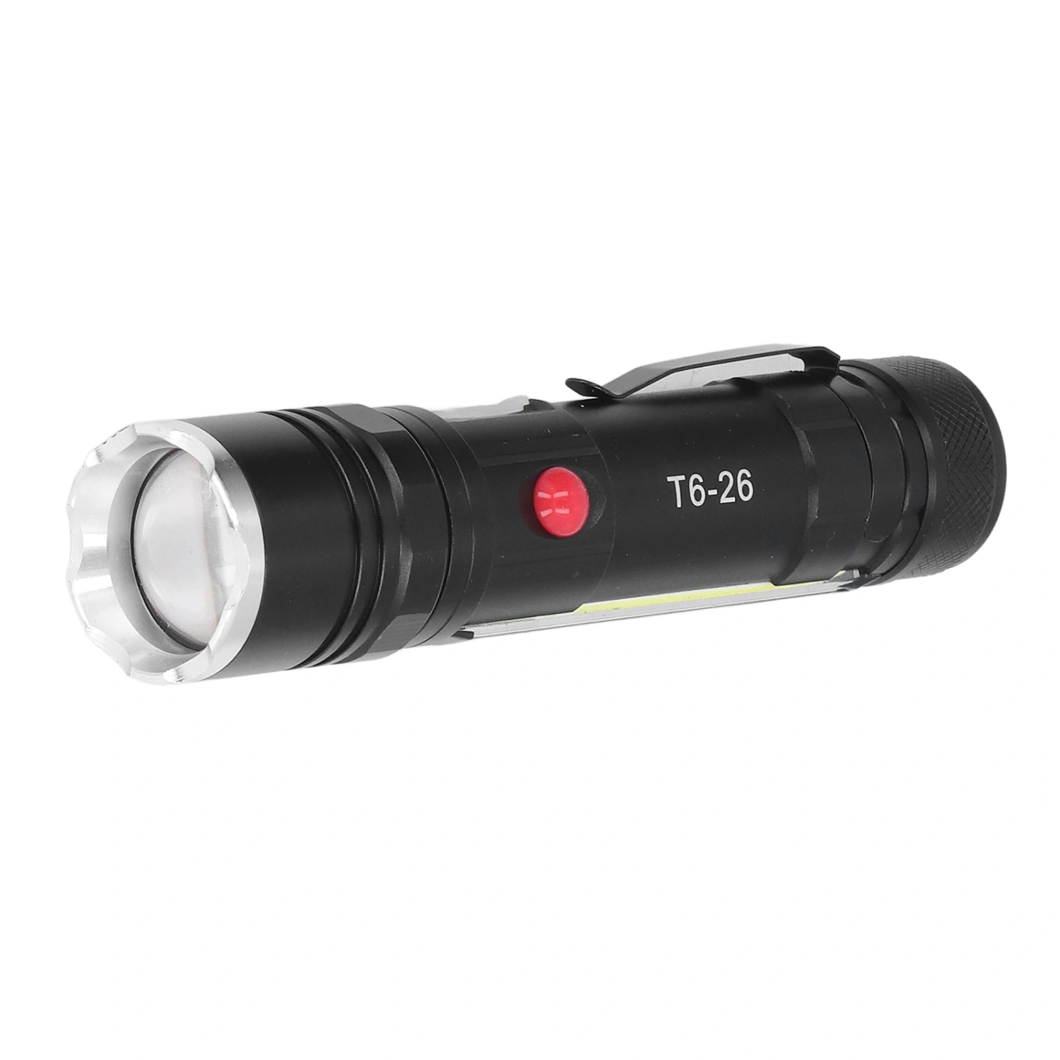 Small Flashlight USB Charging Waterproof Zoomable 4 Modes LED Bright Magnetic Flashlight for Camping Repairing