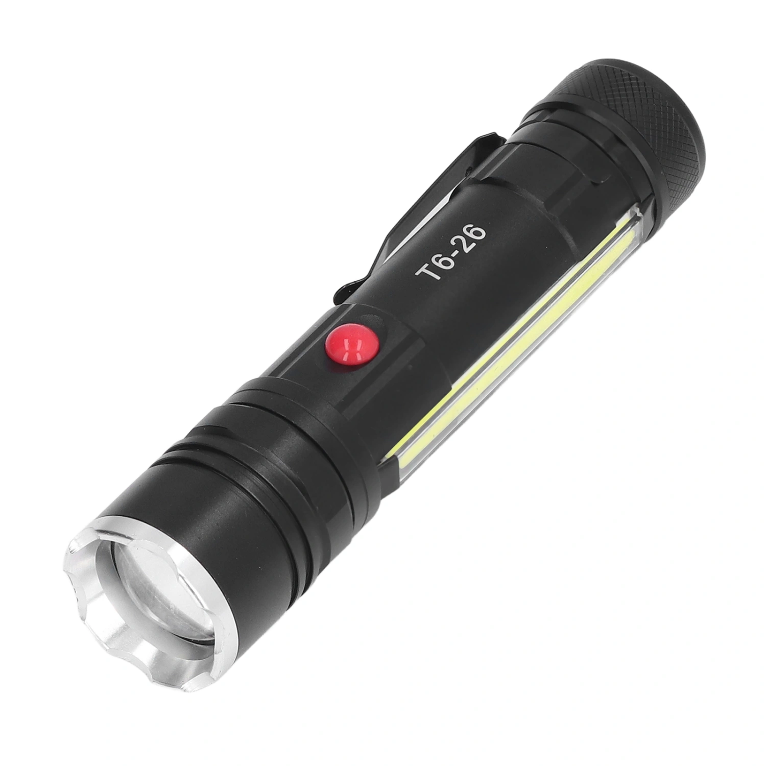 Small Flashlight USB Charging Waterproof Zoomable 4 Modes LED Bright Magnetic Flashlight for Camping Repairing