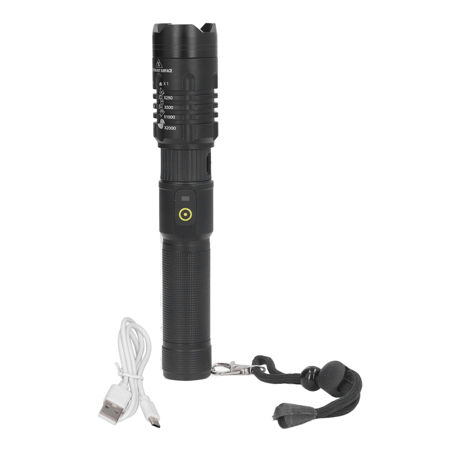 Flashlight 5000LM Aluminum Alloy P50 Strong Light Telescopic Zoom Waterproof Emergency Flashlight for Outdoor Camping