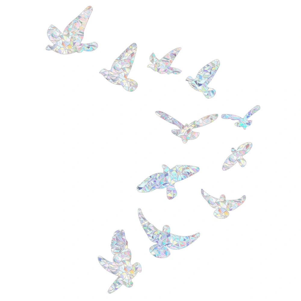 11Pcs Birds Rainbow Suncatcher Window Clings Anti Collision Window Stickers Decals for Birds