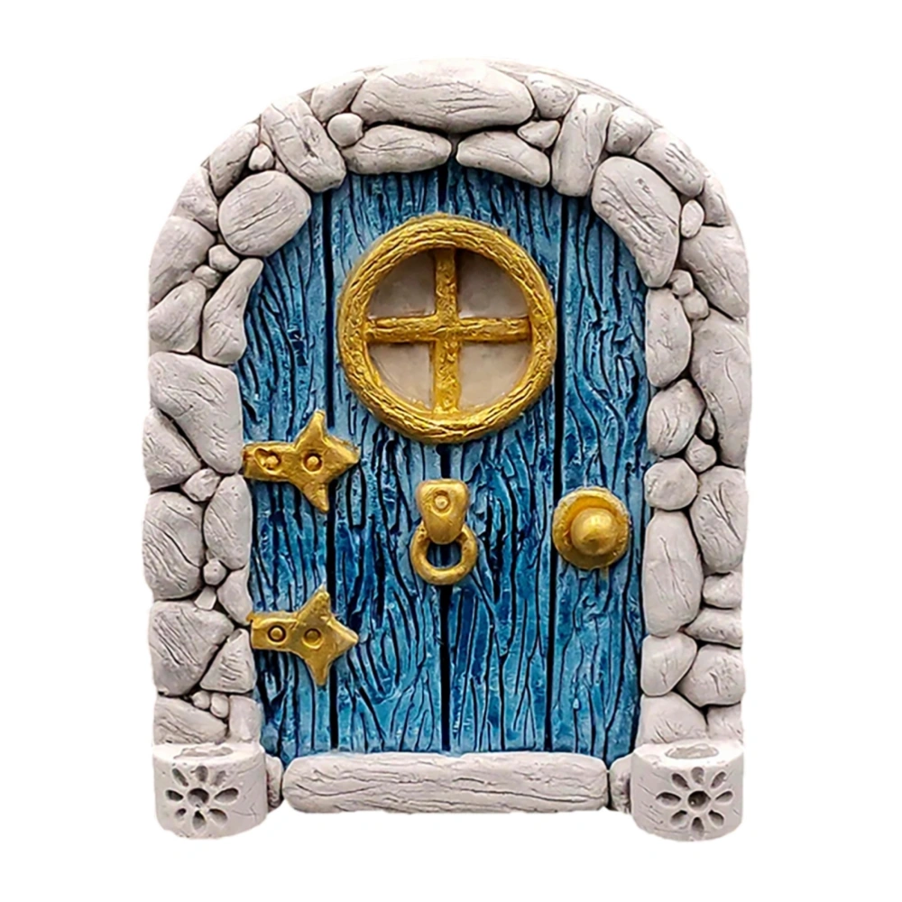 Fairy Door for Trees Miniature Fairy Garden Outdoor Decor Accessories Yard Art Sculpture Decoration for Kids Room Wall Trees