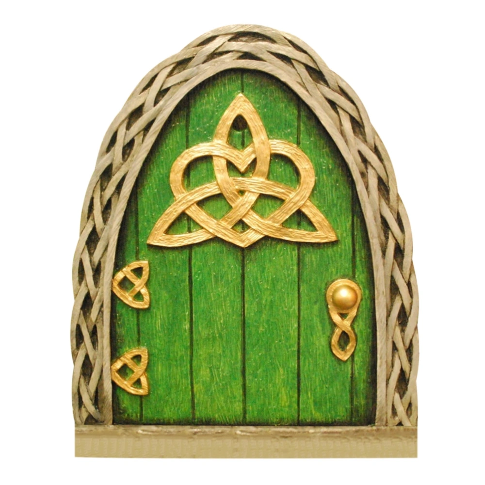 Fairy Door for Trees Miniature Fairy Garden Outdoor Decor Accessories Yard Art Sculpture Decoration for Kids Room Wall Trees