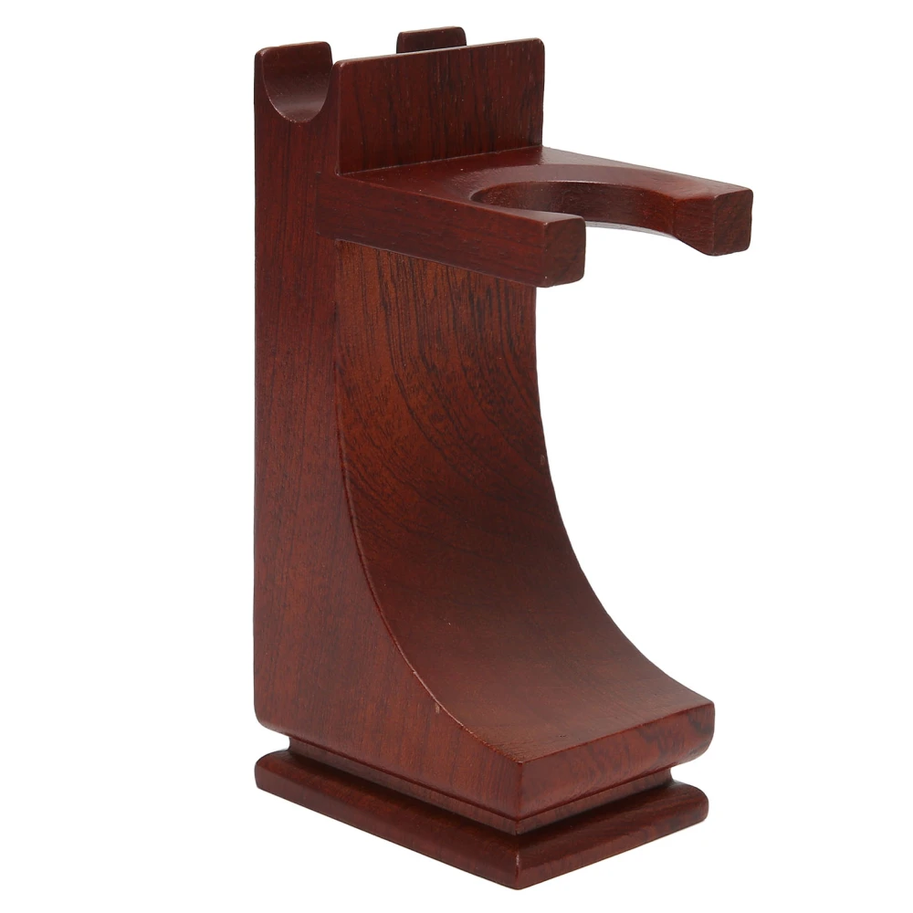 Wood Brush Razors Drip Stand Stable Wine Red Shave Stand with Anti Slip Base for Standard Size Shave Brushes