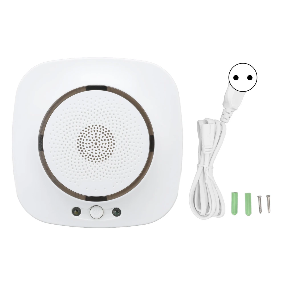 Smart Fire Smoke Alarm APP Remote Control Faster Response 85dB Real Time WiFi Smoke Detector for Home 110V‑230V EU Plug