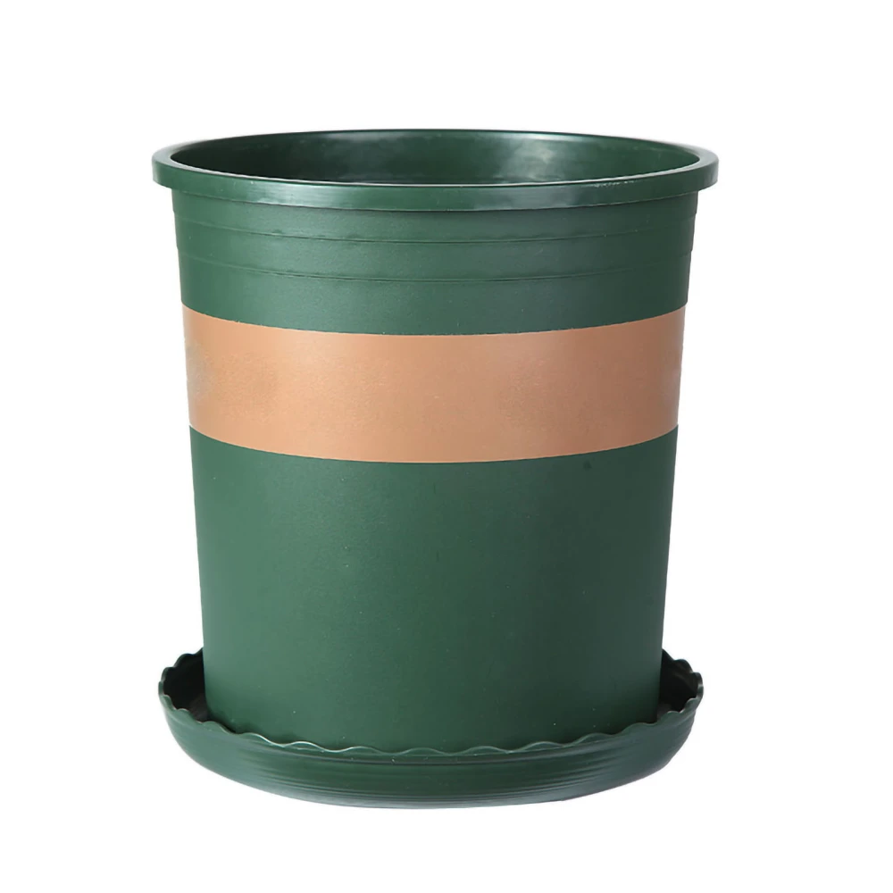 Plant Pot Gallon Pot PP Multifunctional Round Planting Seedling Transplanting Perforated Plastic Flower Pot Green Pot 5 Gallon 11.02x12.20x8.66in