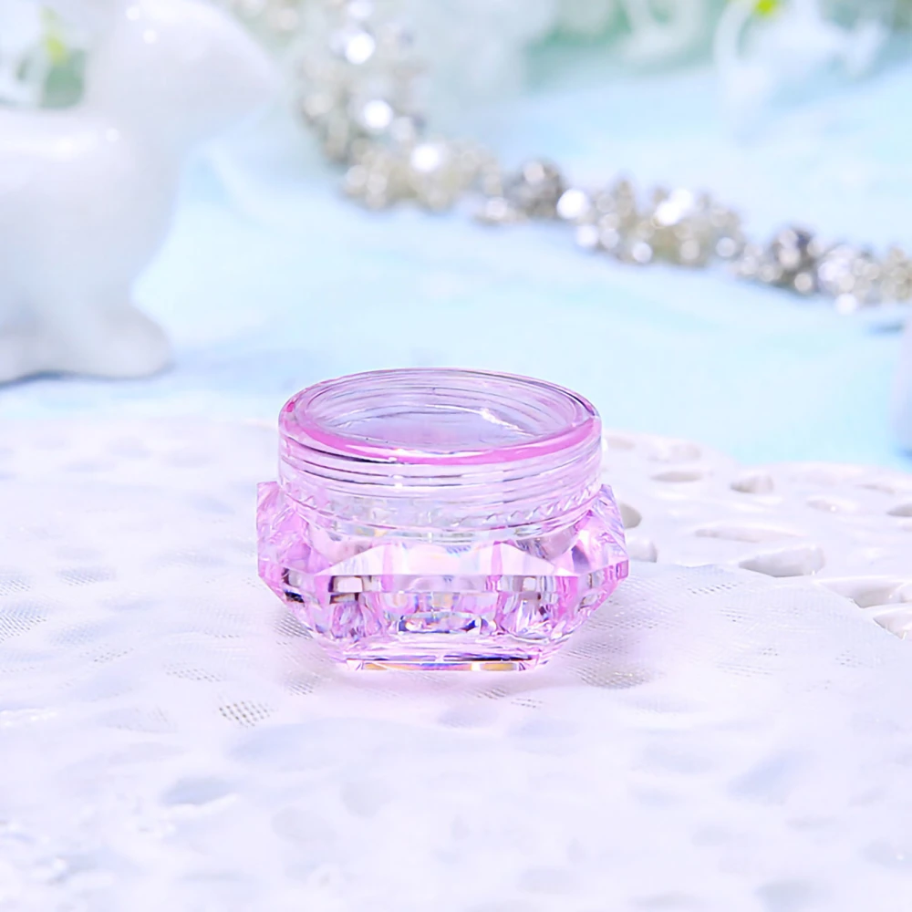 Travel Cream Containers Small Portable Lightweight Empty Lotion Container Empty Refillable Cosmetic Jars with Lid Pink