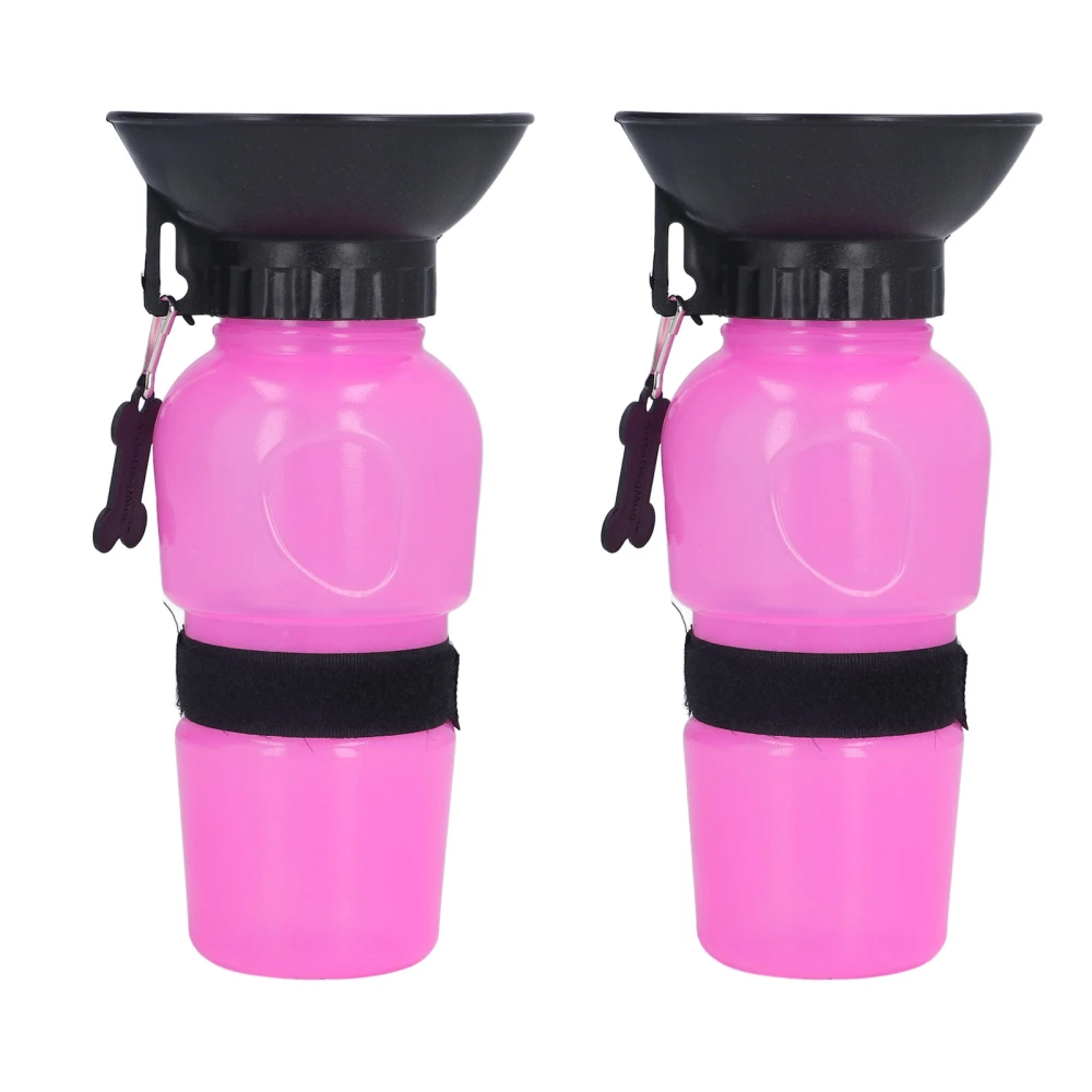 2Pcs Dog Water Bottle Durable Nontoxic Plastic Portable Lightweight Pet Water Bottle for Outdoor Travel