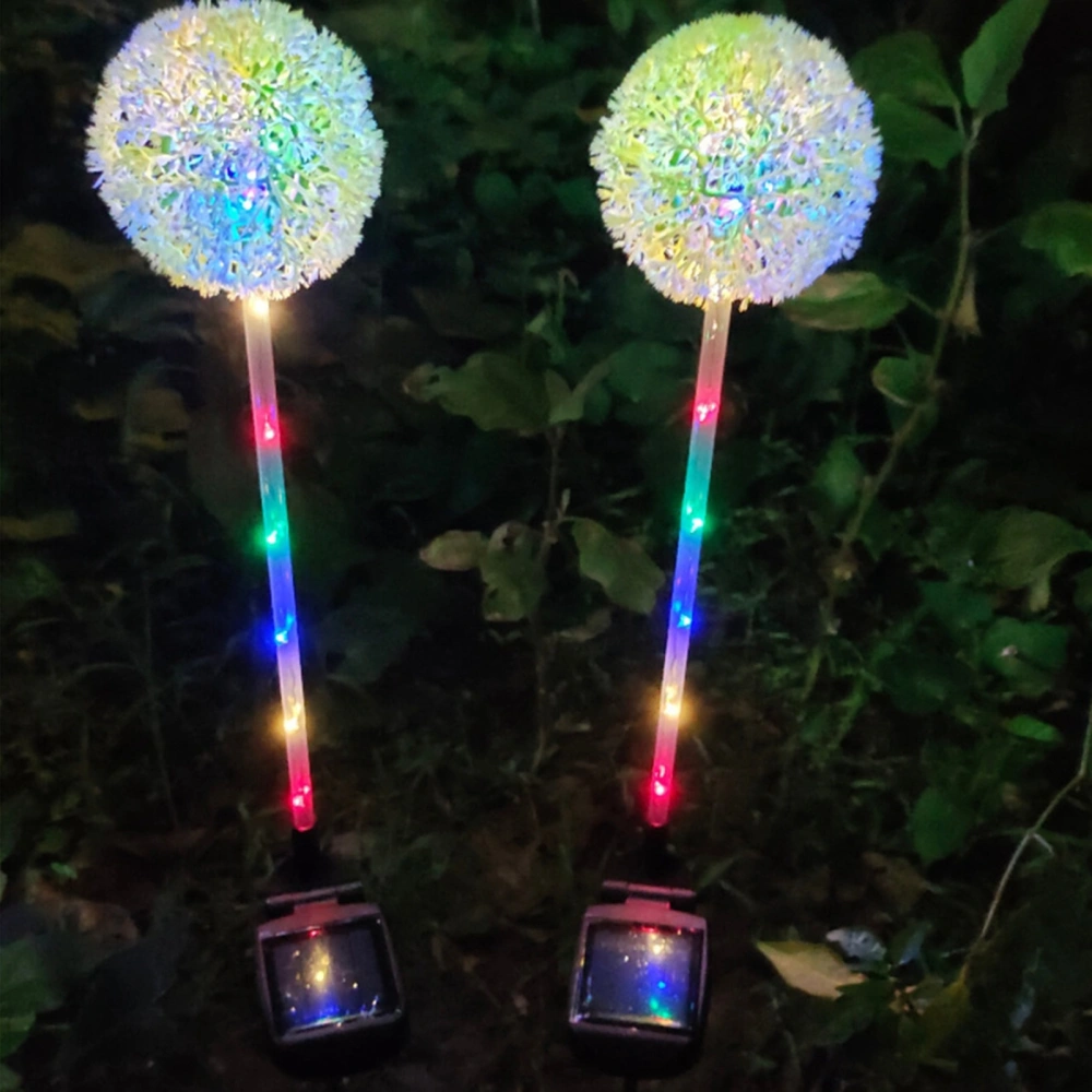 2Pcs Solar Garden Lights Outdoor 16 Colorful LED Solar Garden Lights Decorative for Patio Yard Landscape