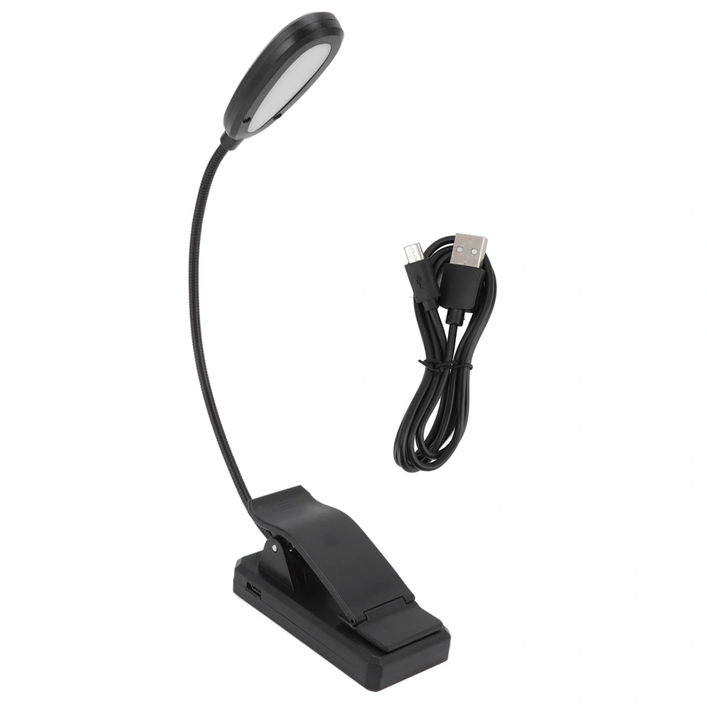 Clamp Desk Lamp 360° Rotation 3 Color Temperature 5LEDs Clip Work Light for Reading Study College Dorm Office Bedroom