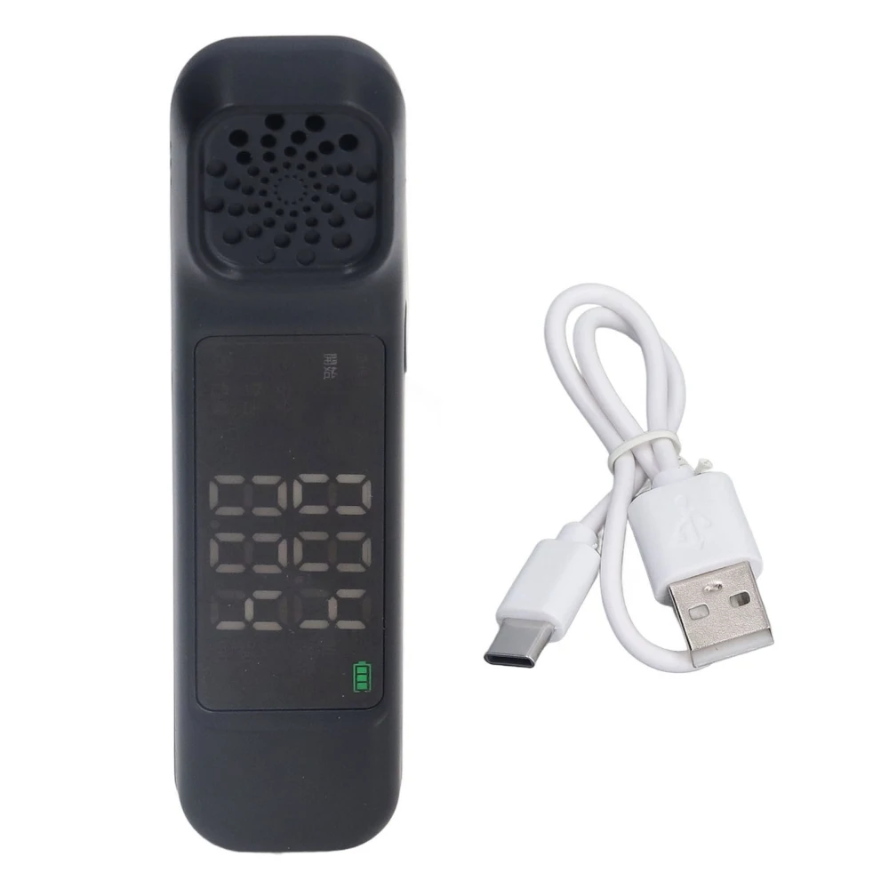 Portable Breathalyzer USB Charging High Accuracy Alcohol Tester with LED Display for Measurement