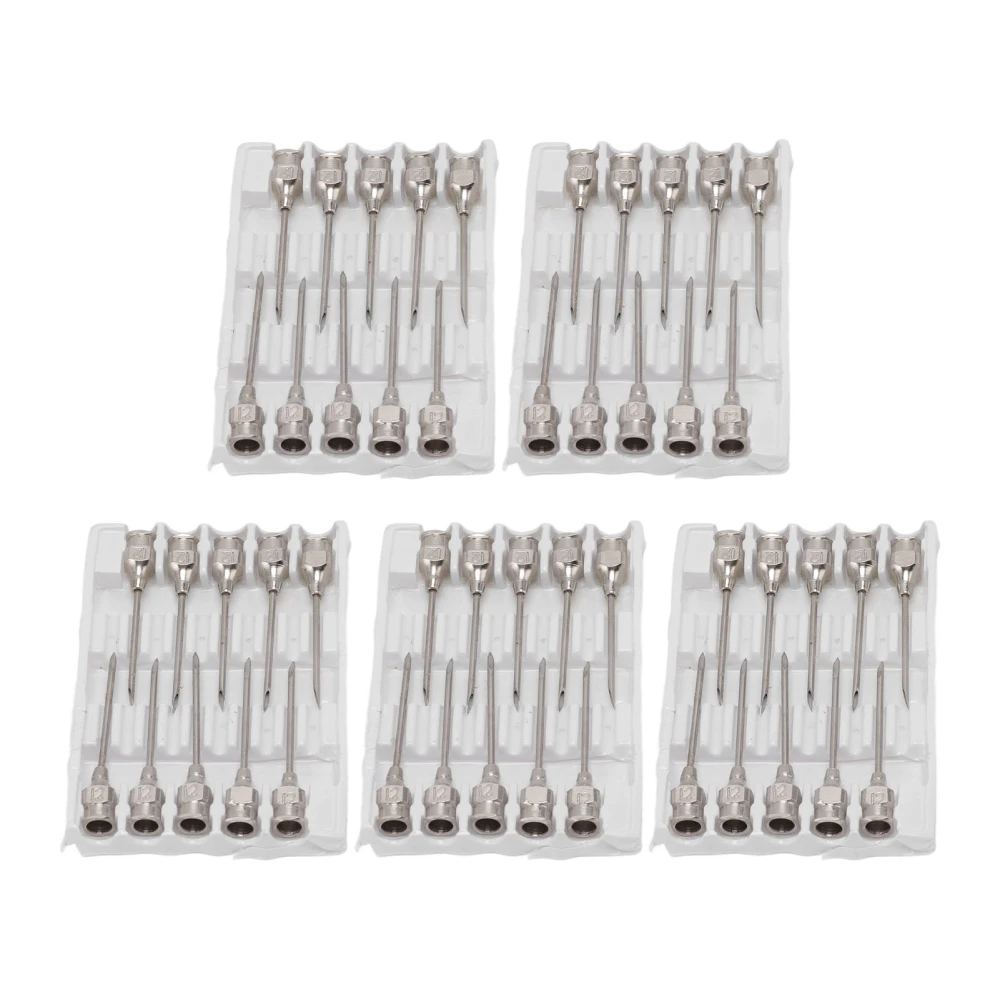 Poultry Injection Needles Stainless Steel Bovine Pig Injection Needle Cow Pig Injection Needle Accessories 12x25mm / 0.5x1.0in