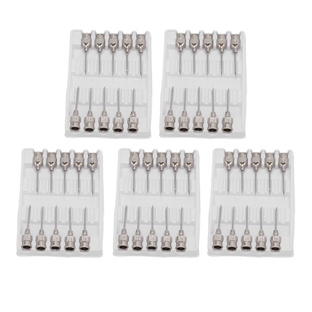 Poultry Injection Needles Stainless Steel Bovine Pig Injection Needle Cow Pig Injection Needle Accessories 9x15mm / 0.4x0.6in