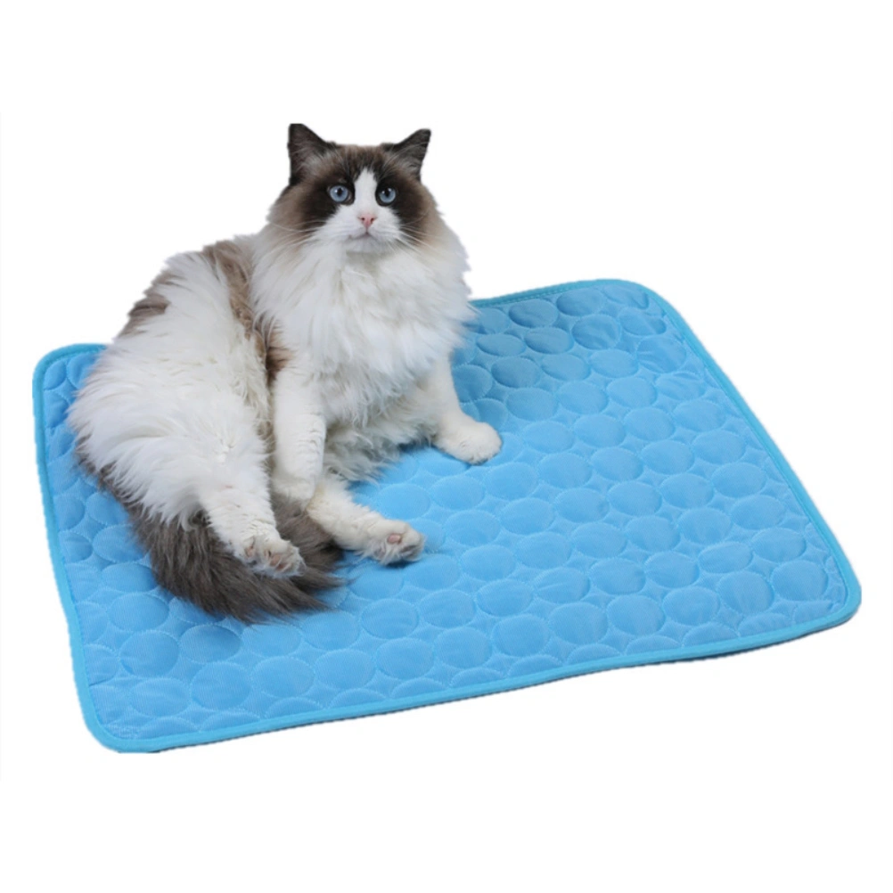 Dog Cooling Mat Ice Silk Cool Pet Pad for Hot Summer Weather Pet Cooling Pad Ideal for Home and Travel