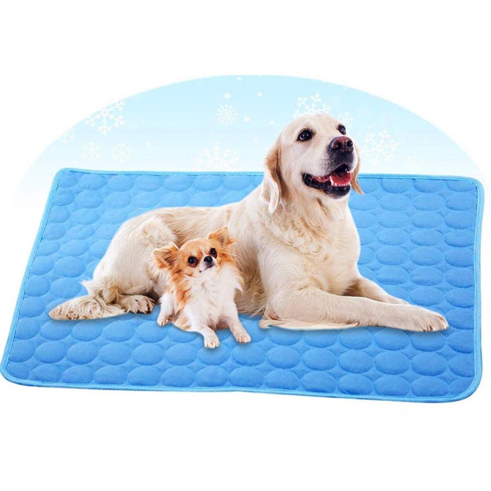 Dog Cooling Mat Ice Silk Cool Pet Pad for Hot Summer Weather Pet Cooling Pad Ideal for Home and Travel