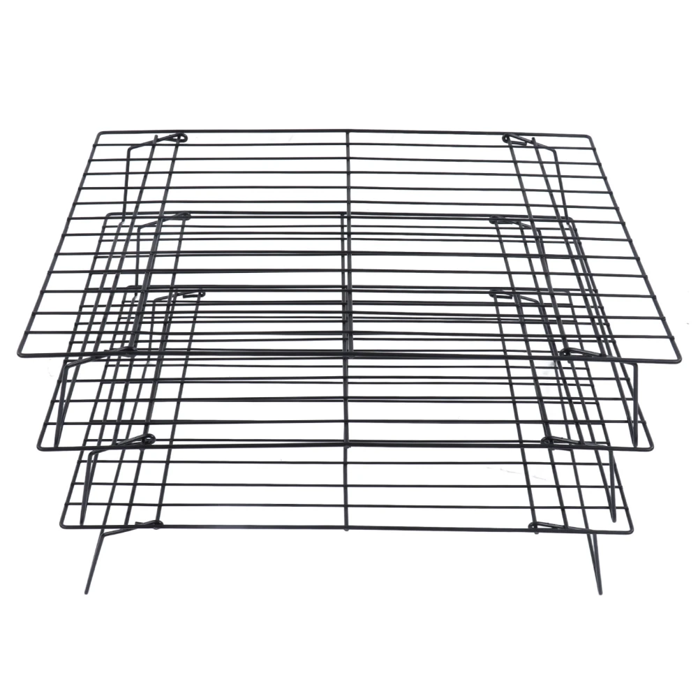 13 Inch Iron Baking Rack 3 Layer Non Stick Cooling Racks for Cooking Baking Cake Biscuits