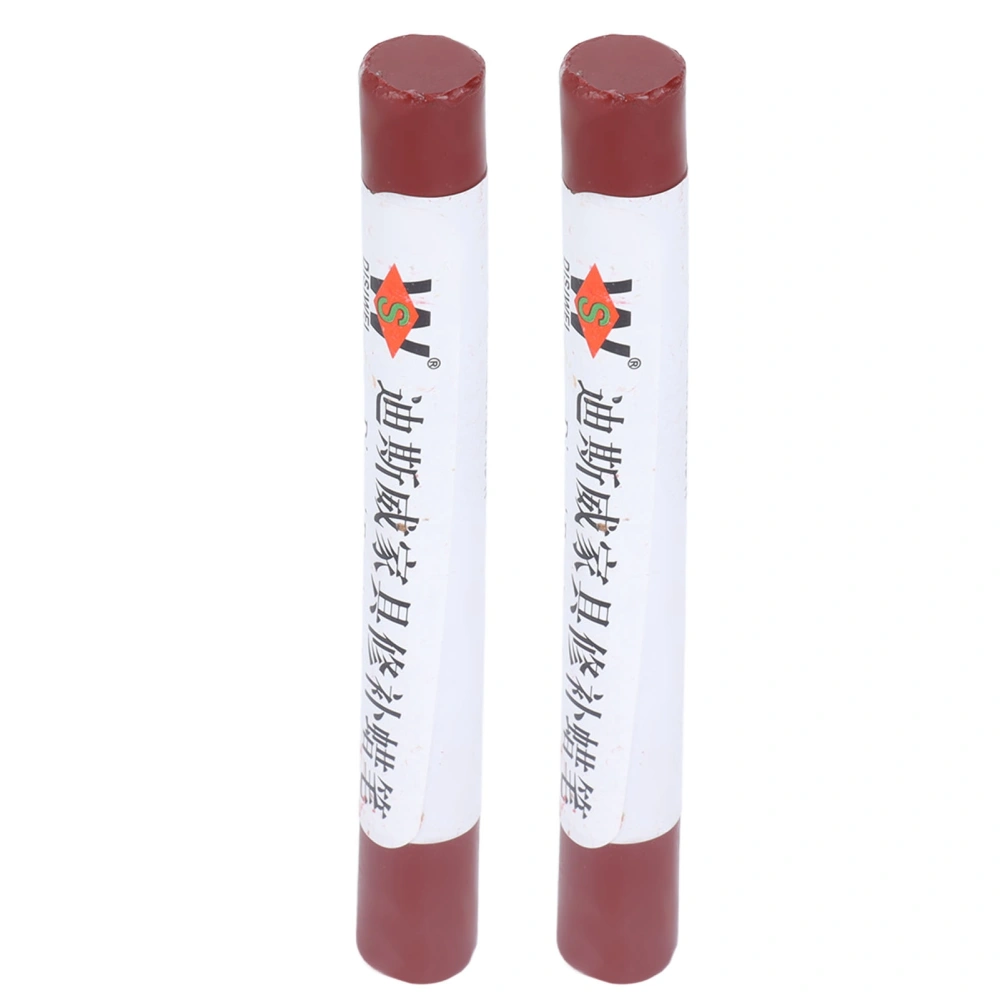 2pcs Furniture Paint Floor Repair Crayon Scratch Patch Paint Pen Wood Composite Repairing Material Sapele