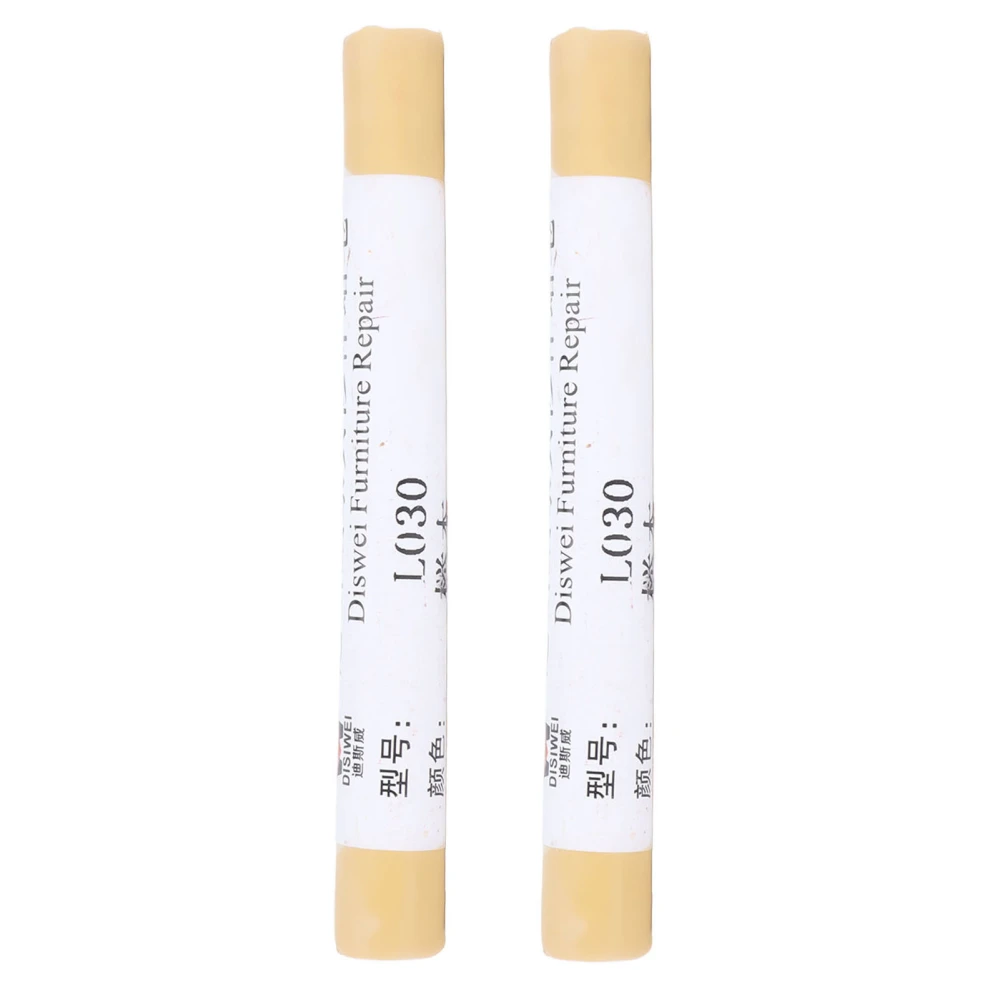 2pcs Furniture Paint Floor Repair Crayon Scratch Patch Paint Pen Wood Composite Repairing Material Beech