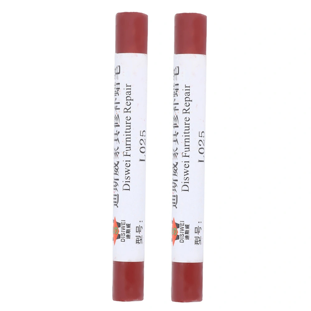 2pcs Furniture Paint Floor Repair Crayon Scratch Patch Paint Pen Wood Composite Repairing Material Redwood