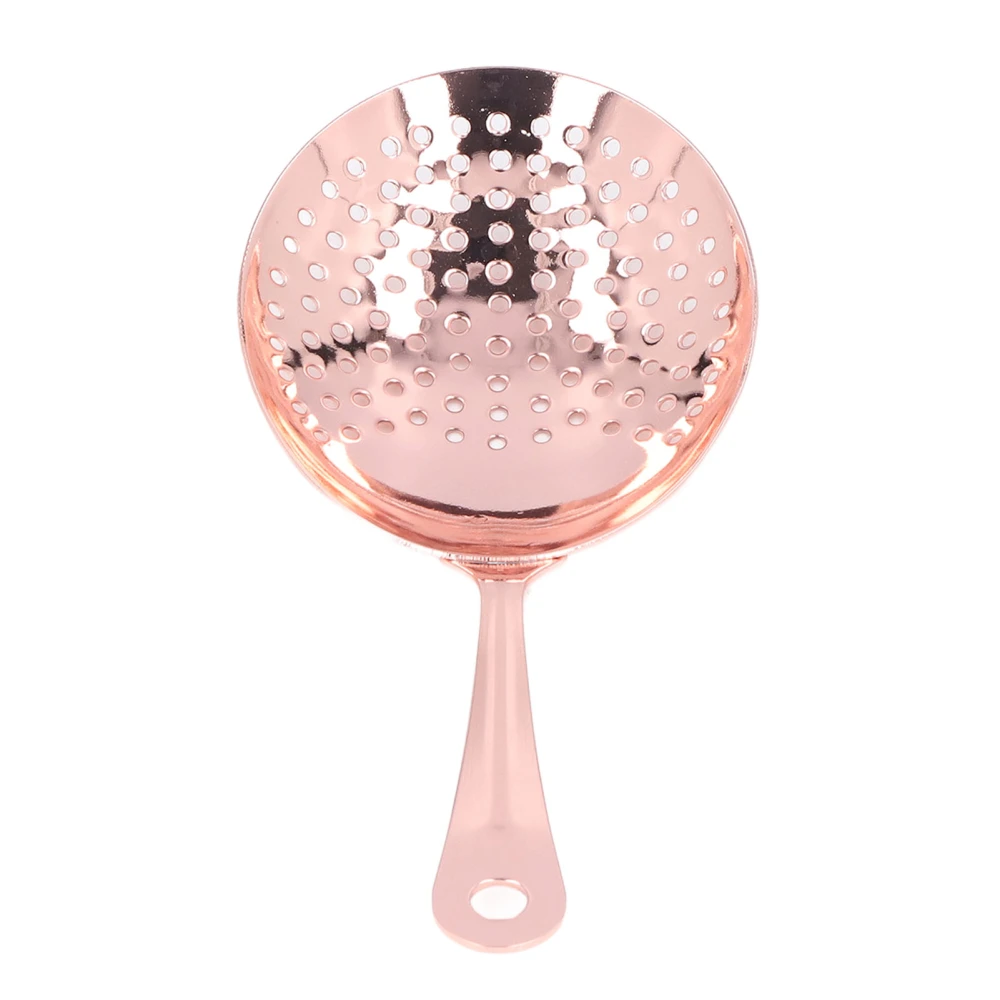 Cocktail Strainer Professional Stainless Steel Shell Cocktail Strainer for Bar Club Restaurant Rose Gold