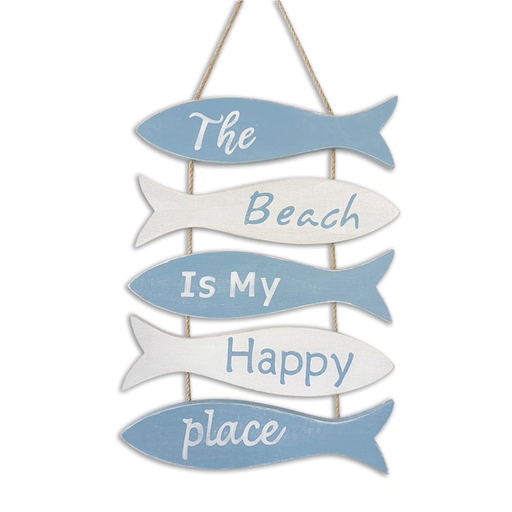 The Beach is My Happy Place Themed Wall Decor Nautical Flip Flop Wall Sign Vintage Hanging Ornament for Home Bathroom Decor