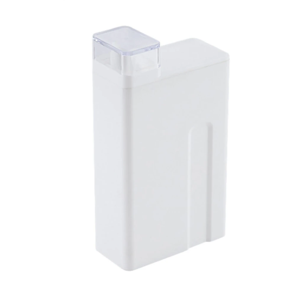 White Laundry Detergent Dispenser Storage Canister Reusable Liquid Power Softener Holder for Bathroom Washroom 1000ml