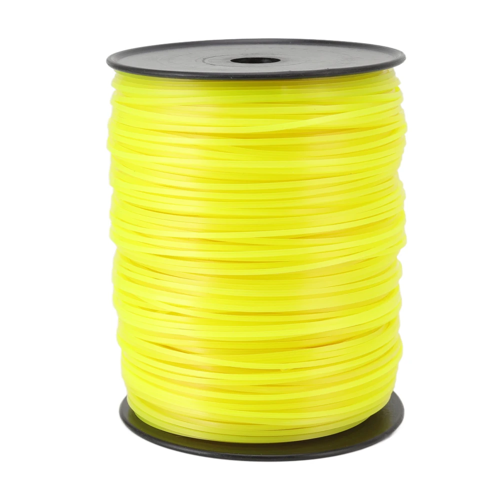 3mm String Trimmer Line Quadrate Trimmer Line Lawn Mower String Cord for Husqvarna Yellow 300m/984.2ft