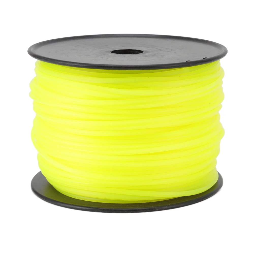 3mm String Trimmer Line Quadrate Trimmer Line Lawn Mower String Cord for Husqvarna Yellow 168m/551.2ft