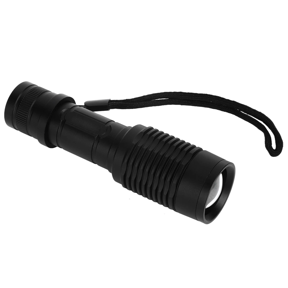 LED Flashlight 2000LM LED Strong Light Telescopic Zoom Waterproof Emergency Flashlight for Adventure Travel Hiking Camping