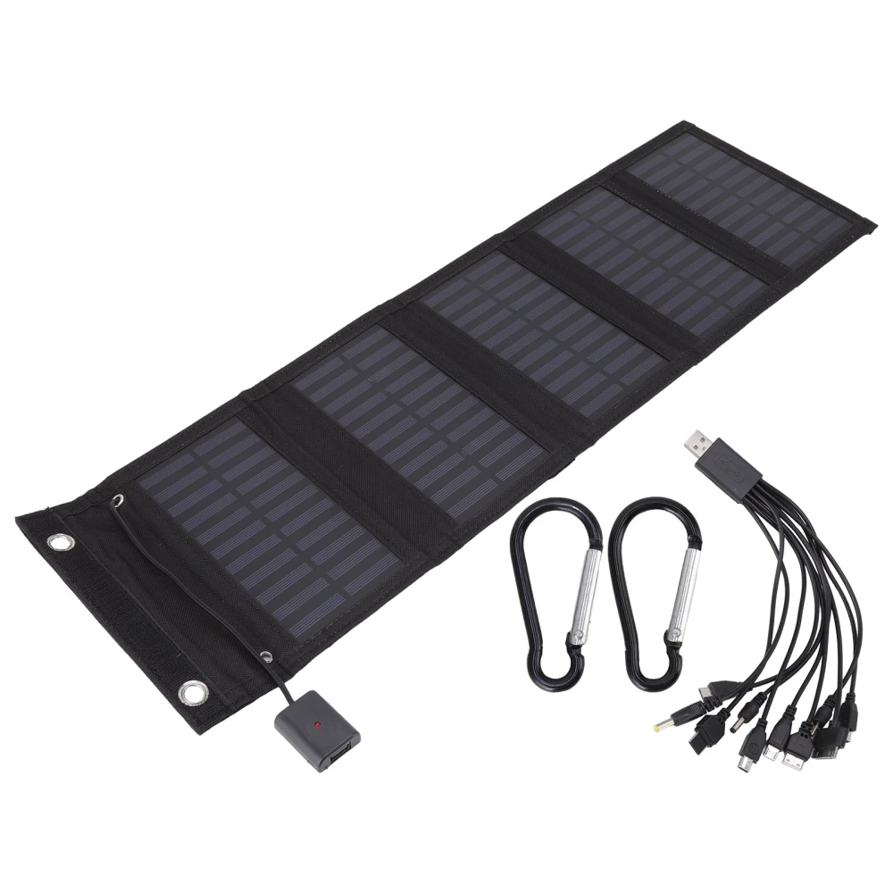 15W Folding Solar Panel Waterproof USB Output 1 for 10 Foldable Solar Charger Bag for Mobile Phone Mountaineering