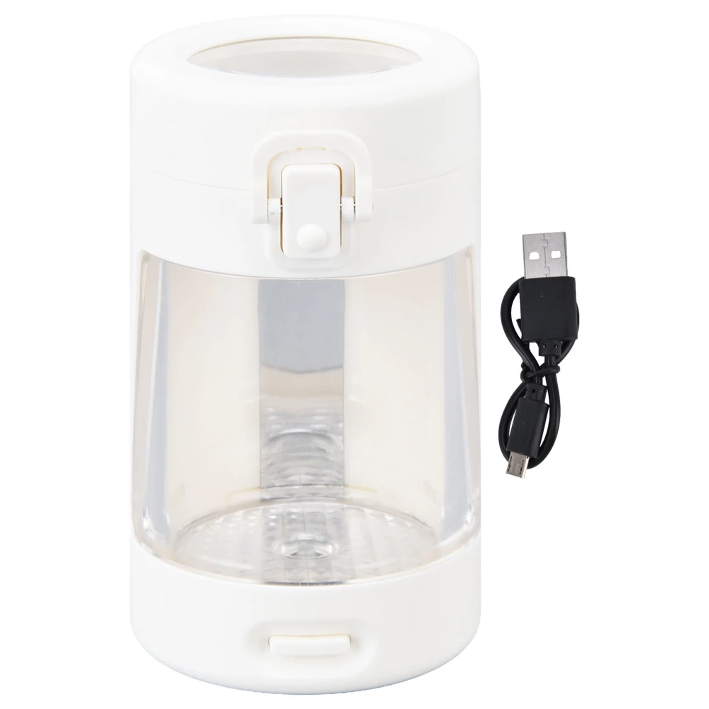 Light Up LED Seal Storage Jar Transparent Grinder 8X Magnifying Viewing Moistureproof for Herb