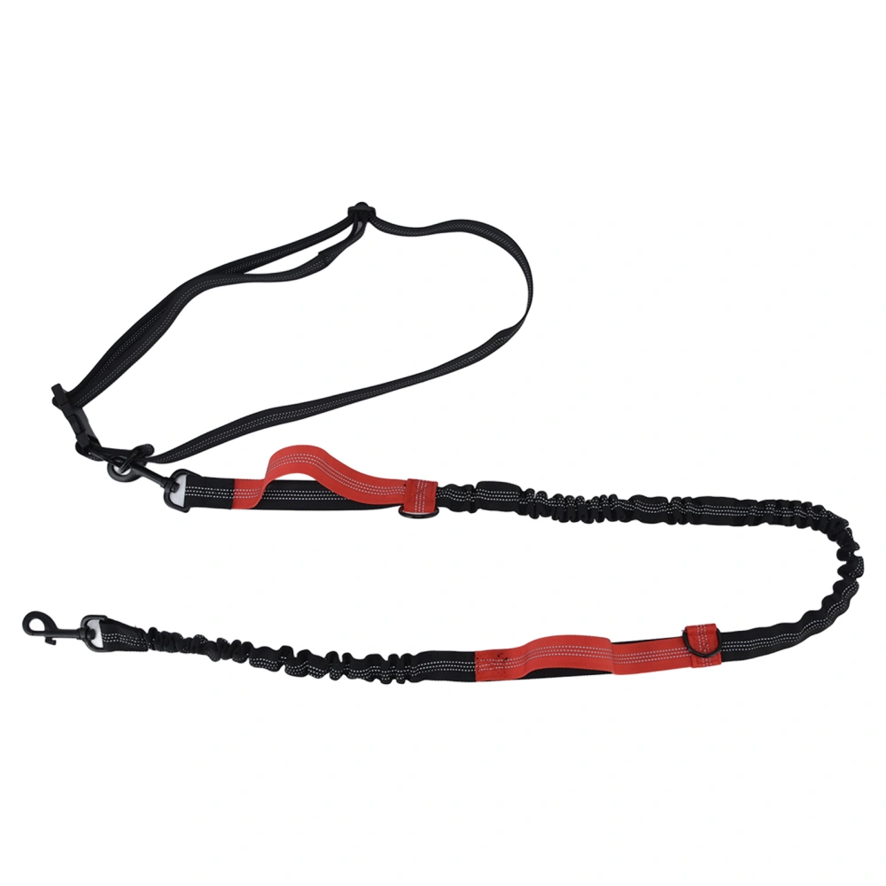 Pet Leash Reflective Retractable Portable Adjustable Dog Traction Rope for Pets Dogs Red